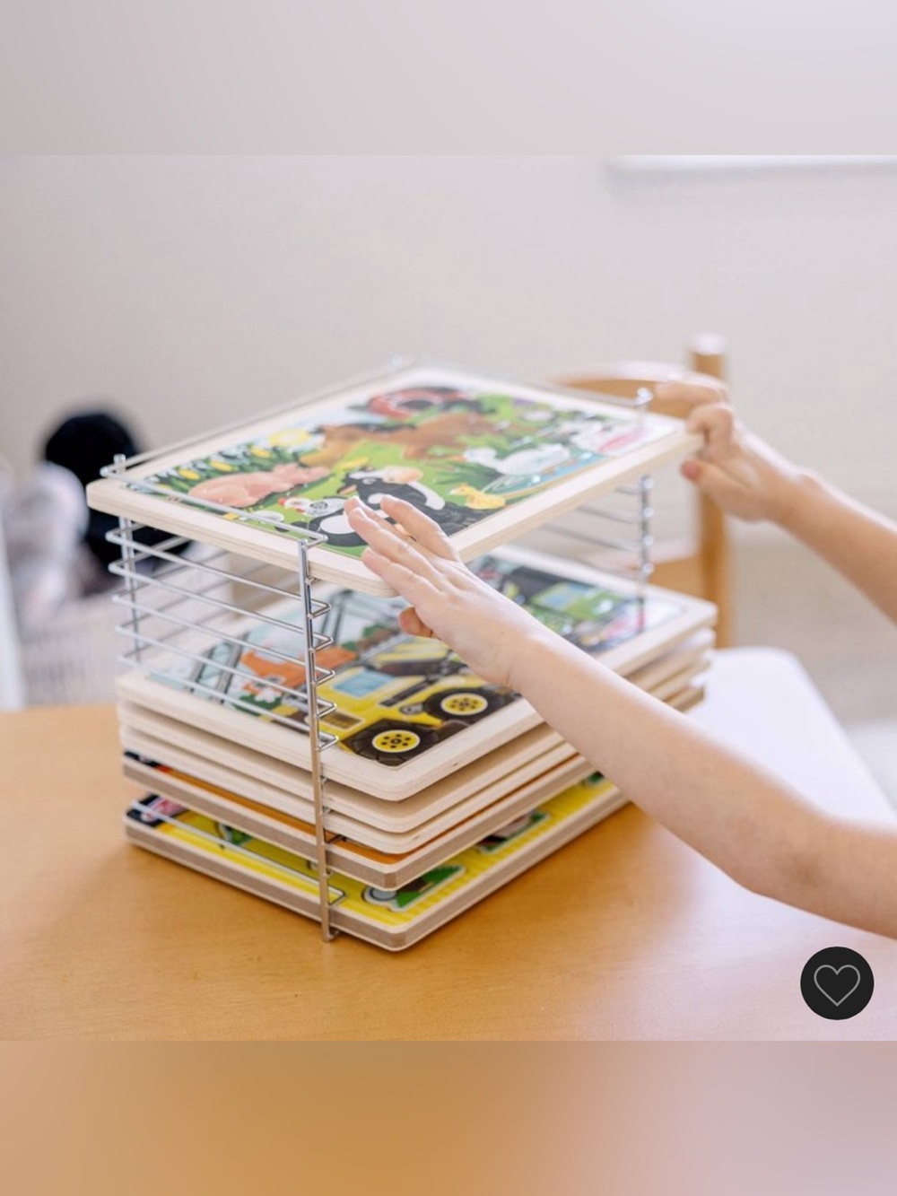 Melissa & Doug Single Wire Puzzle Rack - Picture 3 of 6